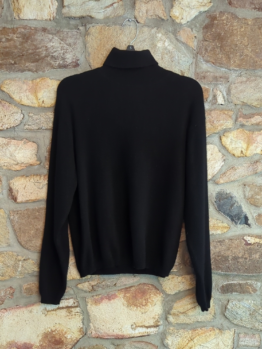Lord & Taylor Cashmere 2 ply Black Turtleneck Sweater
